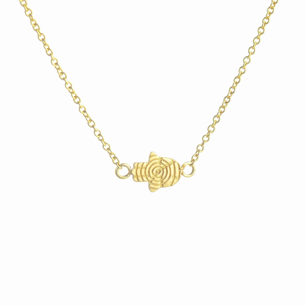 14K Gold Mini Hamsa Necklace - Daphna Simon Jewelry
