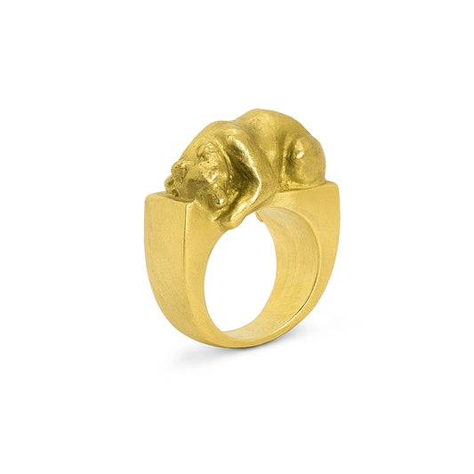 Signature Gold Bear Ring - Daphna Simon Jewelry