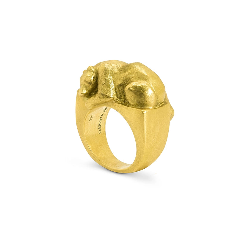 Golden Bear Ring - Daphna Simon Jewelry