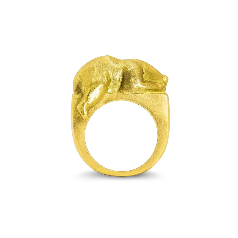 Signature Gold Bear Ring - Daphna Simon Jewelry