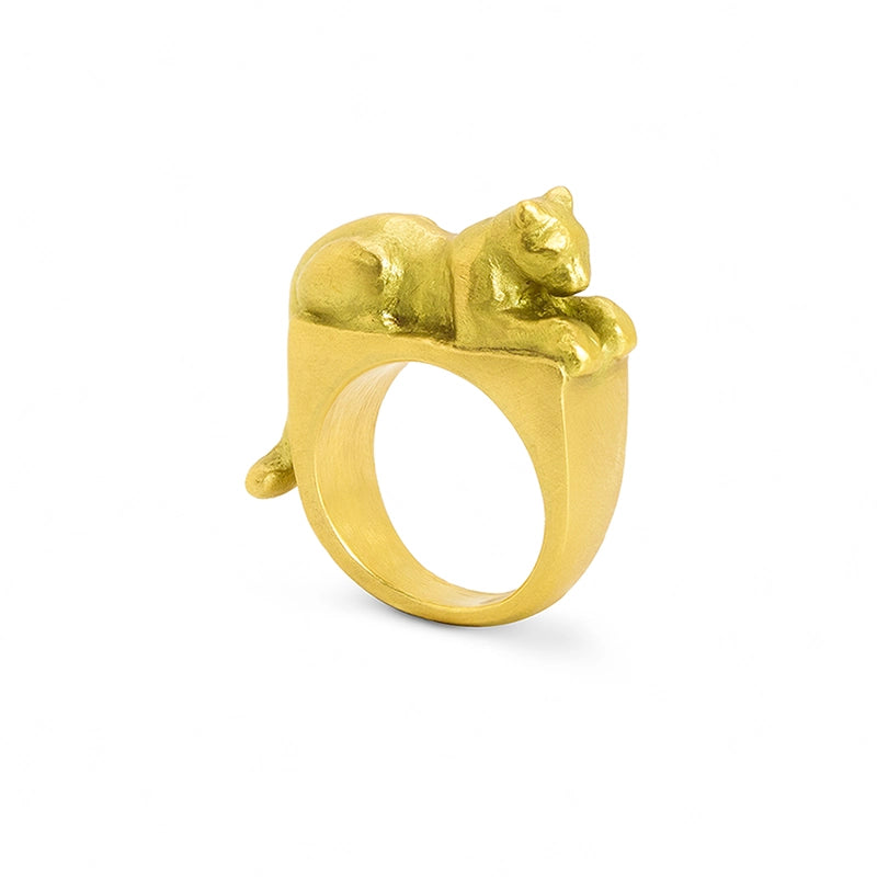 Animal Leopard Ring 3 High Quality, Neutral, Two Tone Design With