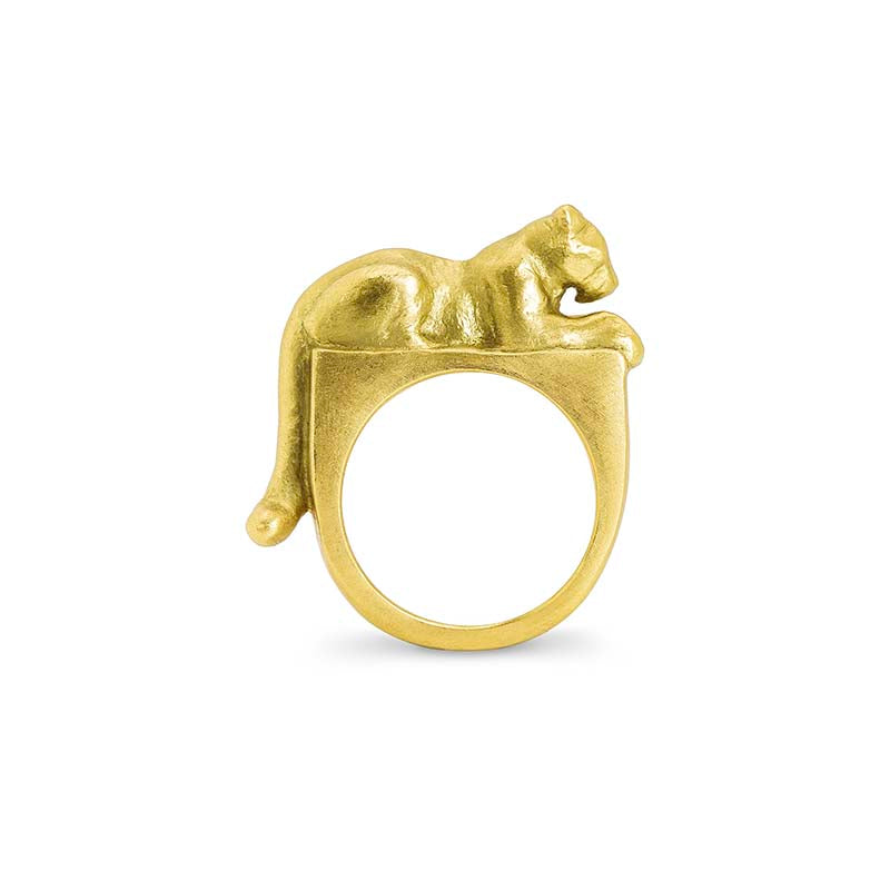 Signature Gold Leopard Ring - Daphna Simon Jewelry