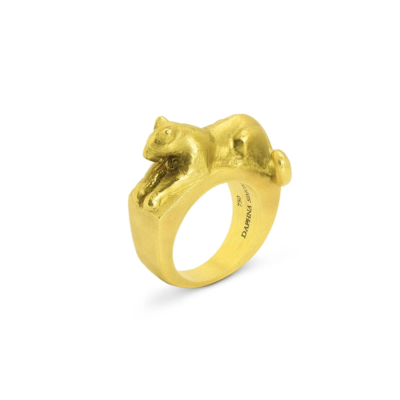 Signature Gold Panther Ring - Daphna Simon Jewelry