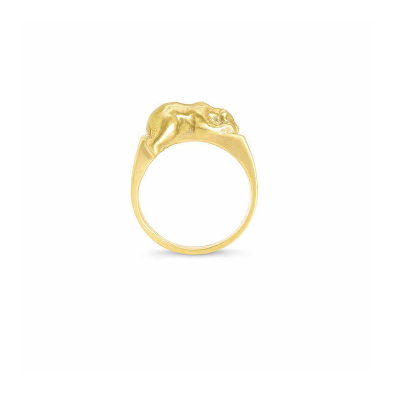 Small Gold Bear Ring - Daphna Simon Jewelry