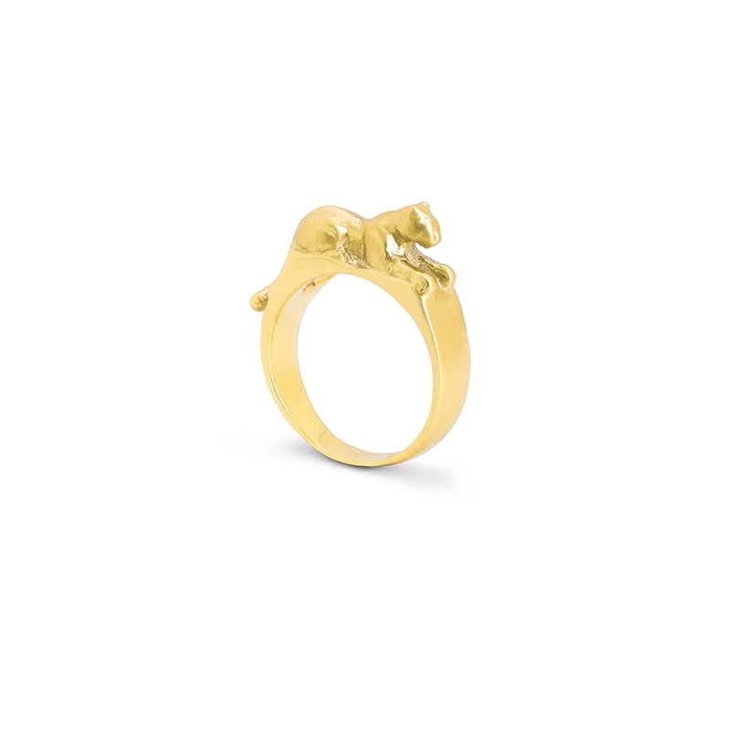 Small Gold Leopard Ring - Daphna Simon Jewelry