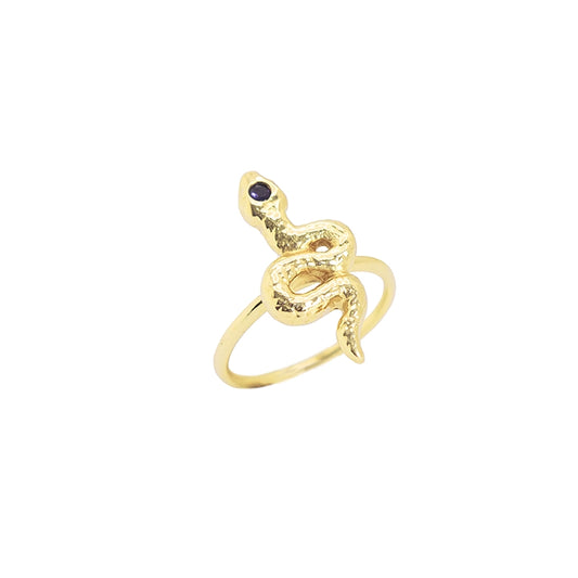 Gold Snake Ring for Women - Daphna Simon Jewelry