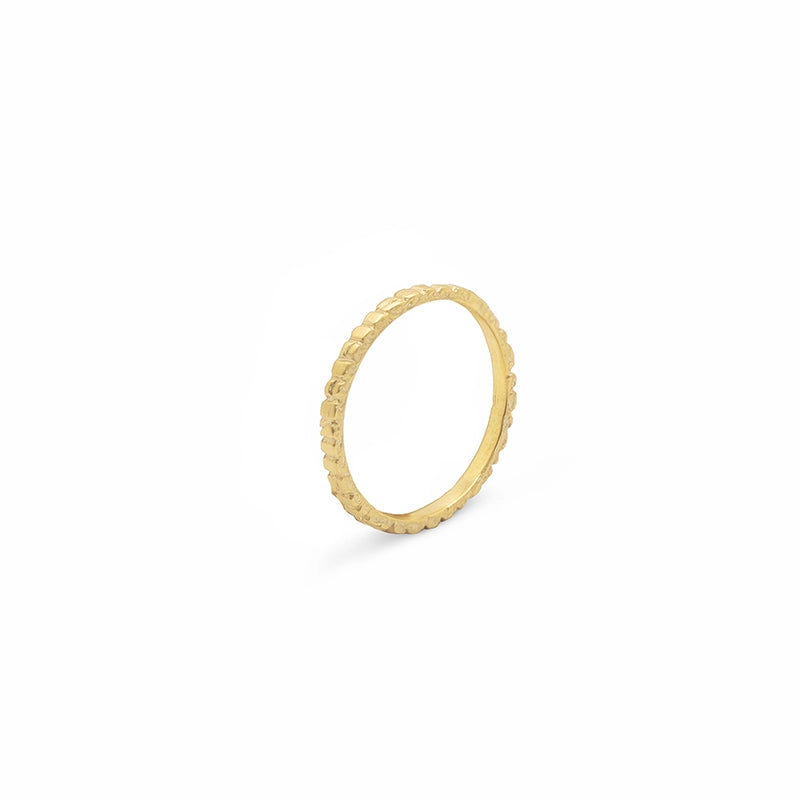 Gold Dainty Log Ring - Daphna Simon Jewelry