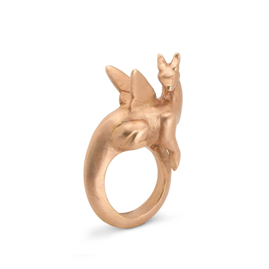 18K Rose Gold Dragon Ring - Daphna Simon Jewelry