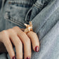 18K Rose Gold Dragon Ring - Daphna Simon Jewelry