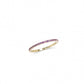 Gold Amethyst Gemstone Eternity Ring - Daphna Simon Jewelry