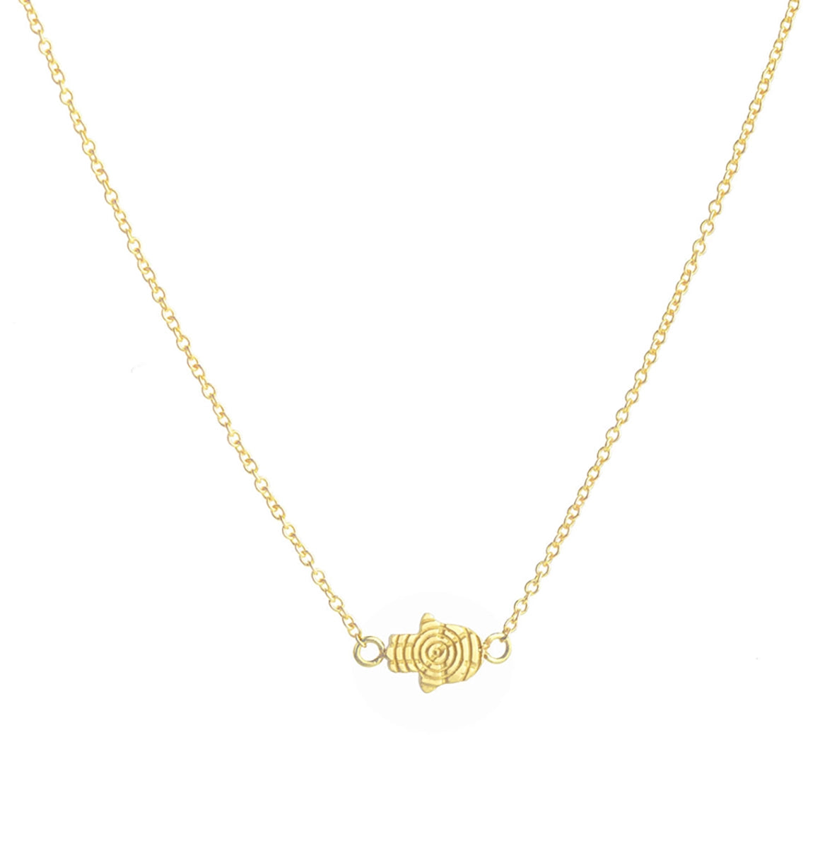 14K Gold Mini Hamsa Necklace - Daphna Simon Jewelry