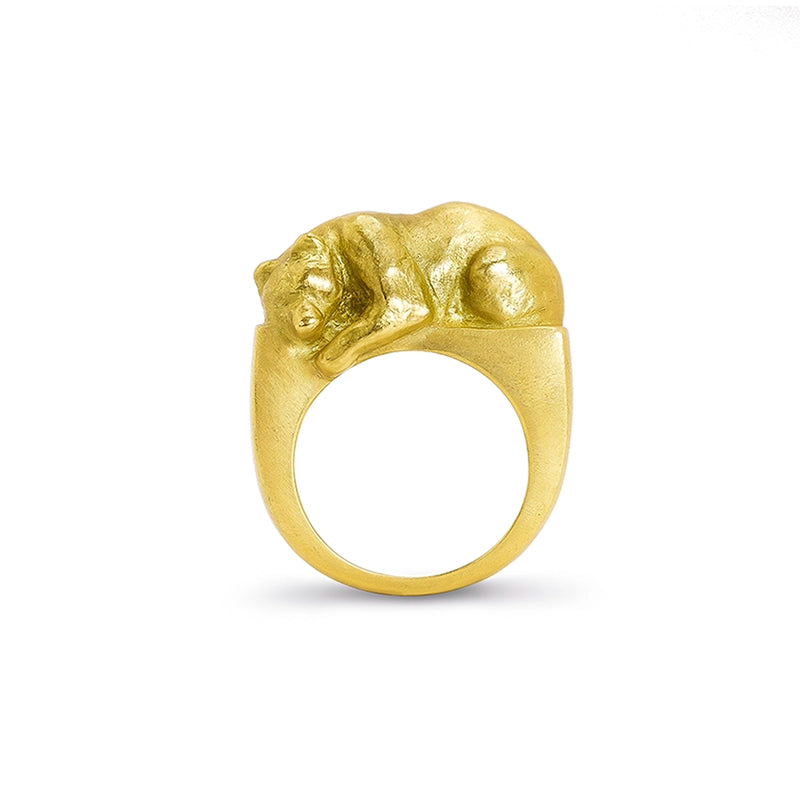 Gold Bear Ring - Daphna Simon Jewelry