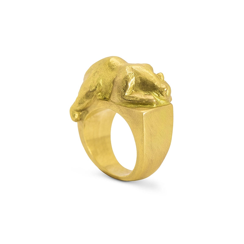 Signature Gold Bear Ring - Daphna Simon Jewelry