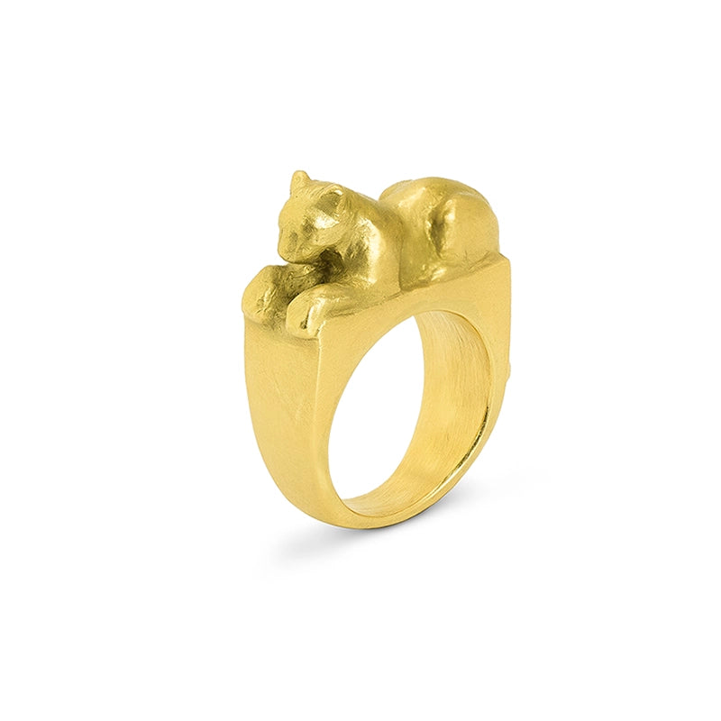 Signature Gold Leopard Ring - Daphna Simon Jewelry