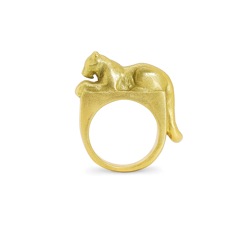 Gold Leopard Ring for Women - Daphna Simon Jewelry