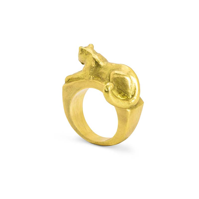 Signature Gold Panther Ring - Daphna Simon Jewelry