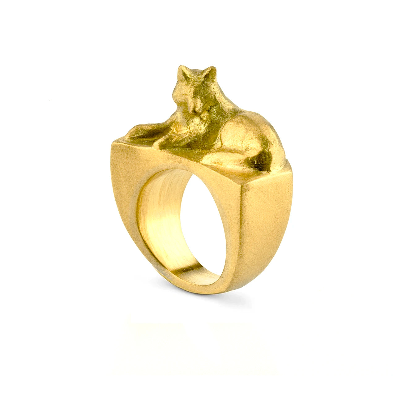 Signature Wolf Ring 18K Gold - Daphna Simon Jewelry