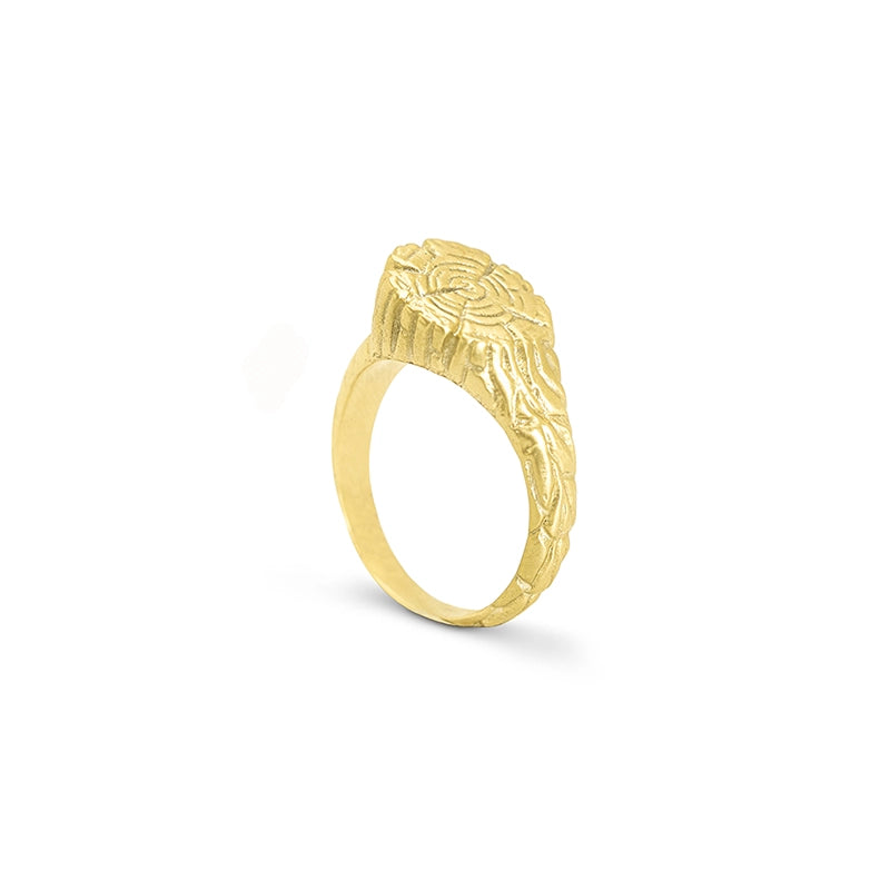 Slanted Tree Log Ring for Women - Daphna Simon Jewelry