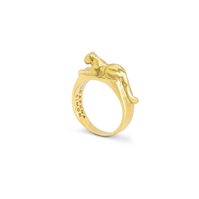 Small Gold Leopard Ring - Daphna Simon Jewelry